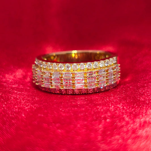 Baguette Band Ring 1.41 ctw Diamond 14K Yellow Gold