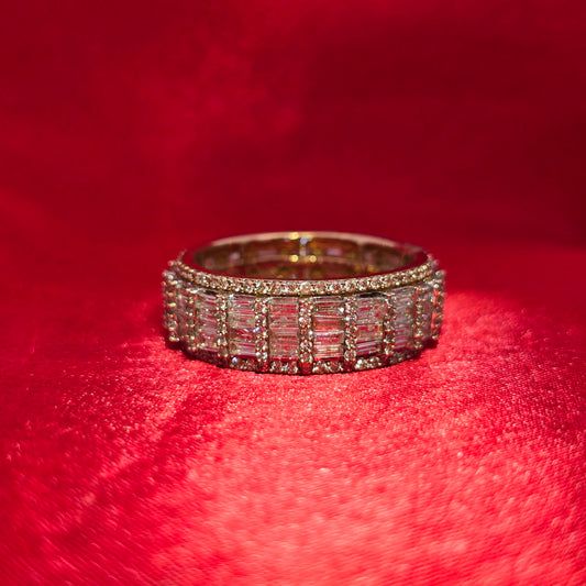 Baguette Band Ring 4.50 ctw Diamond 10K Yellow Gold