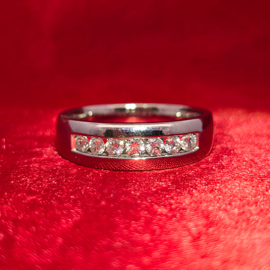 Round Cut Ring 0.50 ctw Diamond 14K White Gold