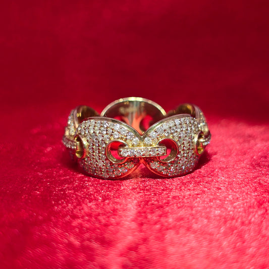 Diamond Gucci Ring 2.50 ctw 10K Yellow Gold