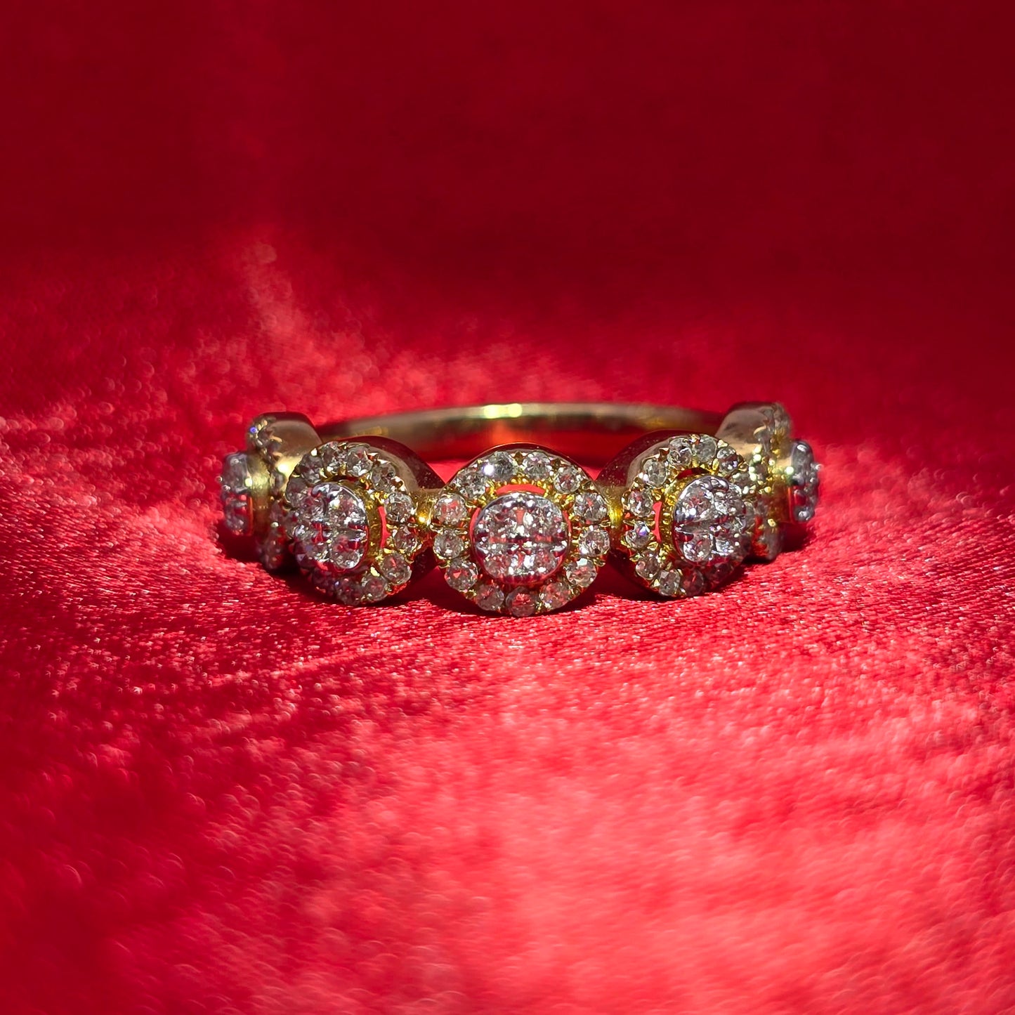 Diamond Round Cut Ring 0.59 ctw 10K Yellow Gold