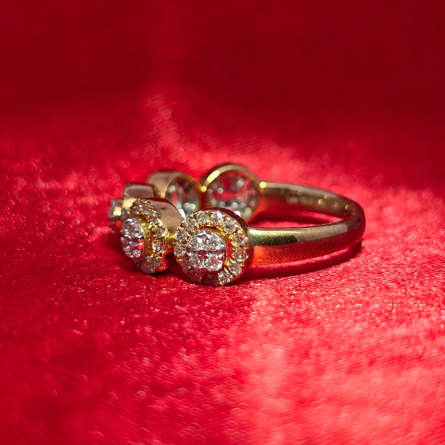 Diamond Round Cut Ring 0.59 ctw 10K Yellow Gold