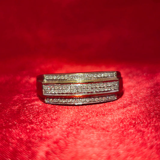 Diamond Round Cut Ring 0.22 ctw Diamond 10K Yellow Gold