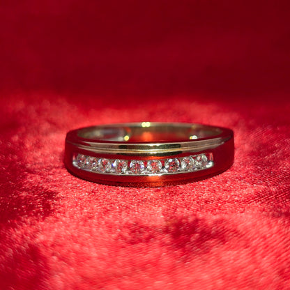 Wedding Band Ring 0.20 ctw Diamond 10K Yellow Gold