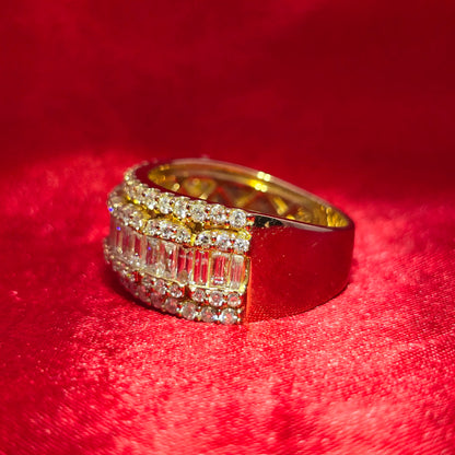 Round Cut Ring 2.00 ctw Diamond 14K Yellow Gold
