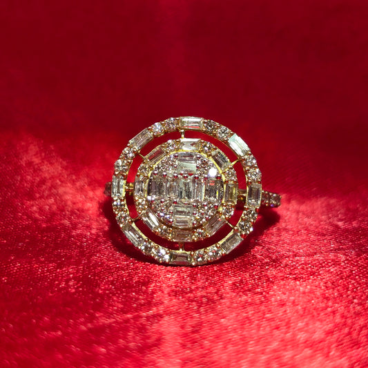 Baguette Ring 1.50 ctw Diamond 10K Yellow Gold