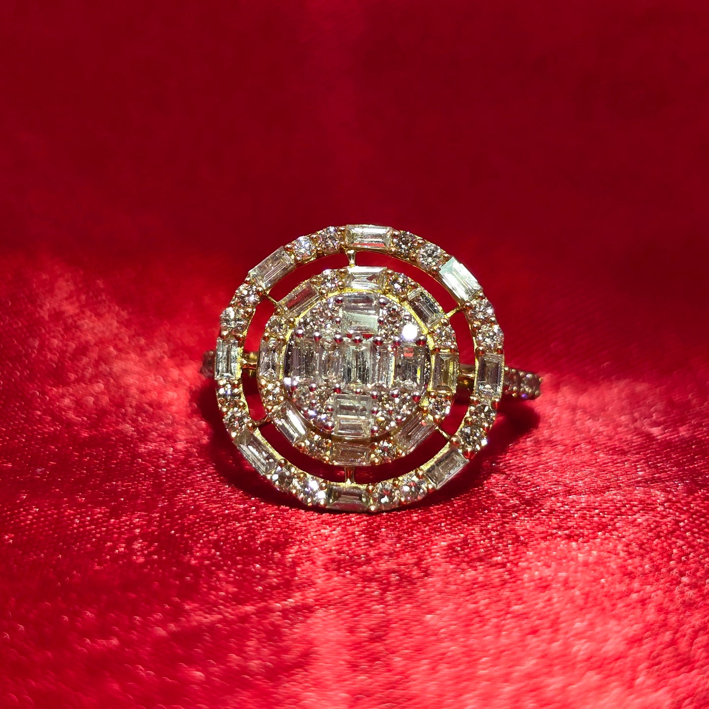 Baguette Ring 1.50 ctw Diamond 10K Yellow Gold