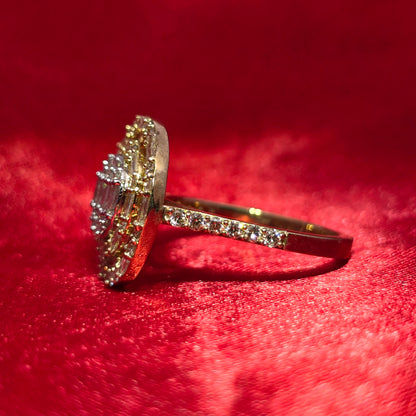 Baguette Ring 1.50 ctw Diamond 10K Yellow Gold