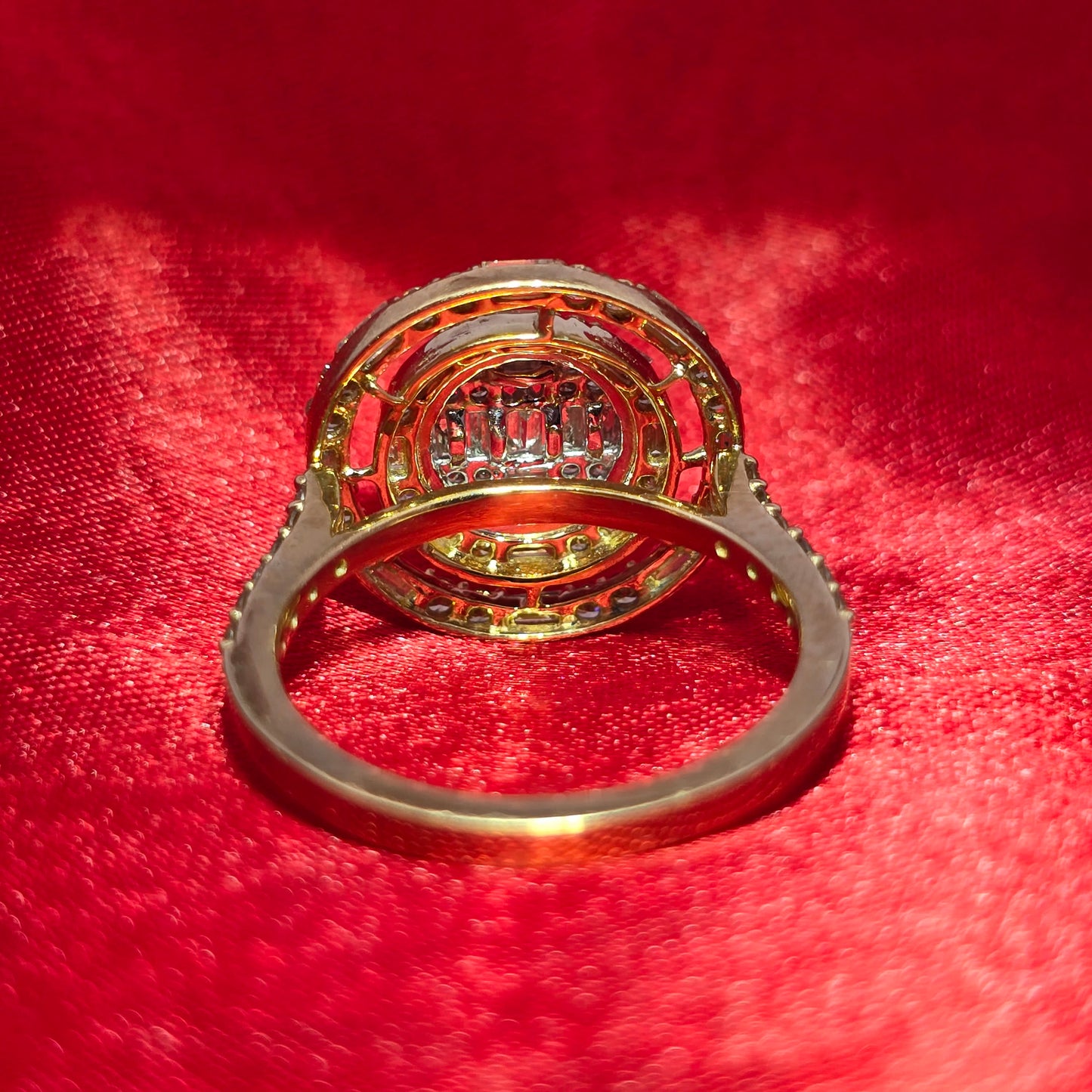 Baguette Ring 1.50 ctw Diamond 10K Yellow Gold