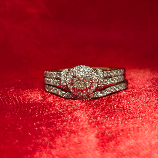 Engagement Ring 0.85 ctw Diamond 10K Yellow Gold