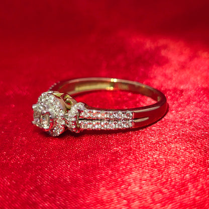 Engagement Ring 0.85 ctw Diamond 10K Yellow Gold