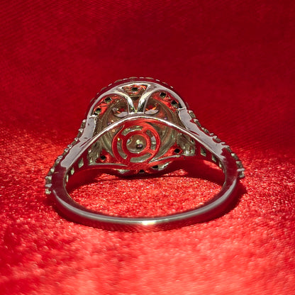 Engagement Ring 1.47 ctw Diamond 14K White Gold