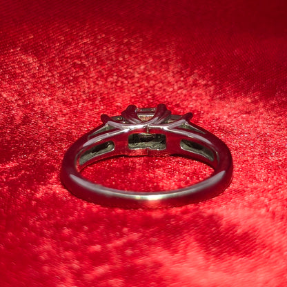 Engagement Ring 1.25 ctw Diamond 14K White Gold