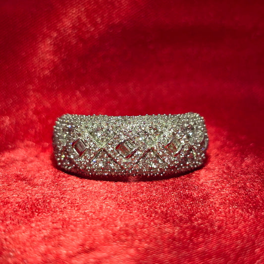 Wedding Band 2.50 ctw Diamond 14K White Gold