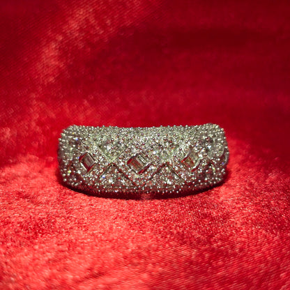 Wedding Band 2.50 ctw Diamond 14K White Gold