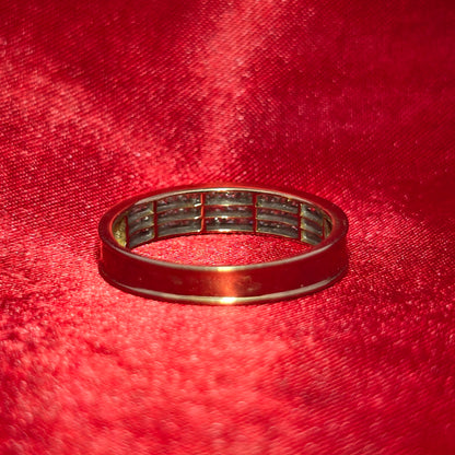 Square Cut Wedding Ring 1.50 ctw Diamond 10K White Gold