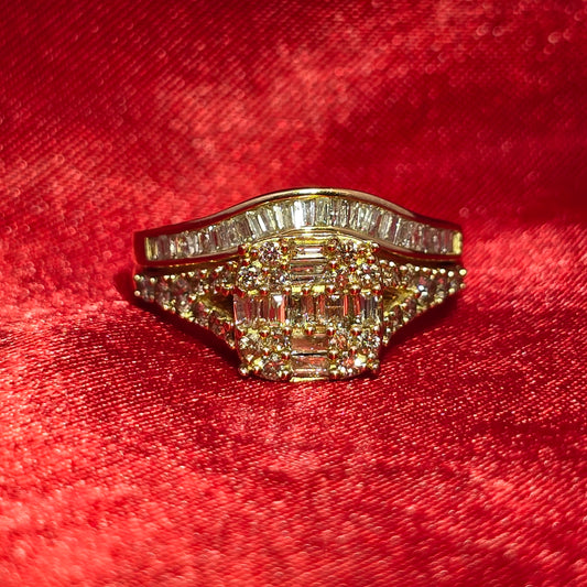 Engagement Ring Diamond 1.25 ctw 10K Yellow Gold