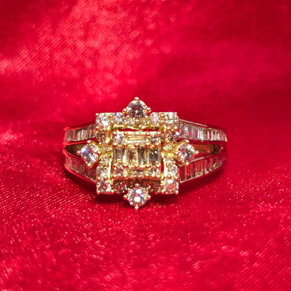 Engagement Ring Diamond 1.75 ctw 14K Yellow Gold