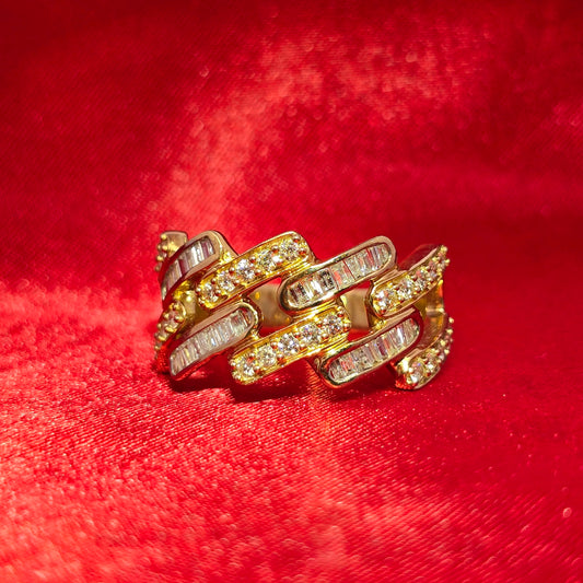 Baguette Ring Diamond 1.15 ctw 10K Yellow Gold