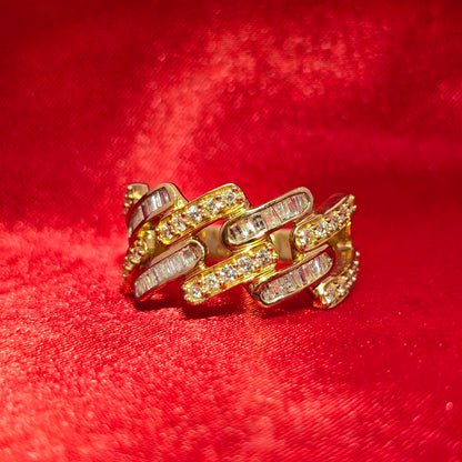 Baguette Ring Diamond 1.15 ctw 10K Yellow Gold
