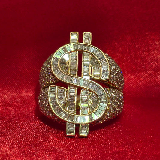 Dollar Ring Diamond 7.00 ctw 10K Yellow Gold