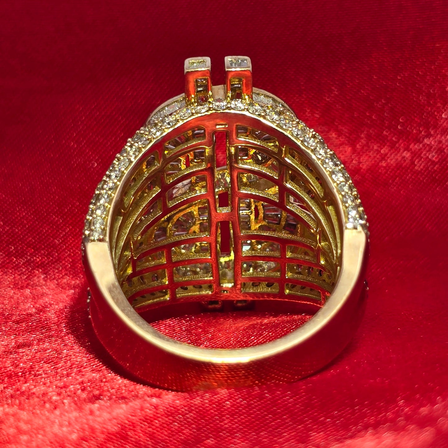 Dollar Ring Diamond 7.00 ctw 10K Yellow Gold