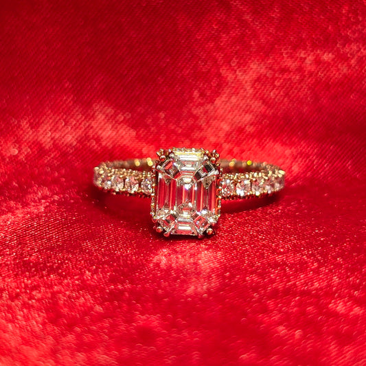 Engagement Ring Diamond 1.64 ctw 14K Rose Gold
