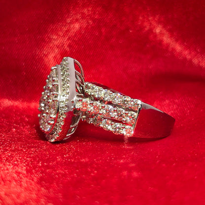 Engagement Ring Pear Diamond 2.79 ctw 14K White Gold