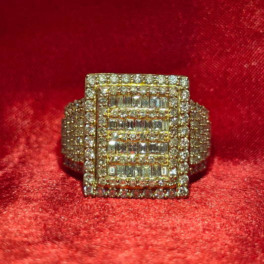 Baguette Ring Diamond 2.25 ctw 14K Yellow Gold