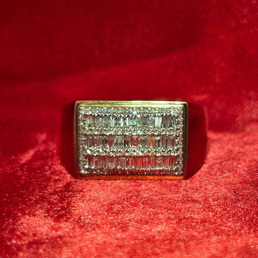 Baguette Ring Diamond 0.60 ctw 10K Yellow Gold