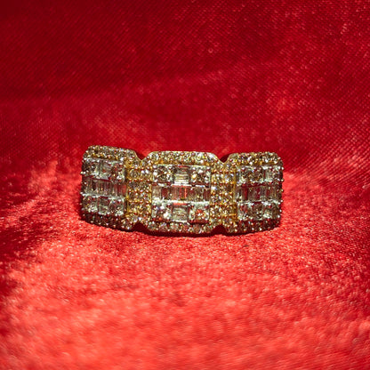 Baguette Ring Diamond 1.75 ctw 10K Yellow Gold