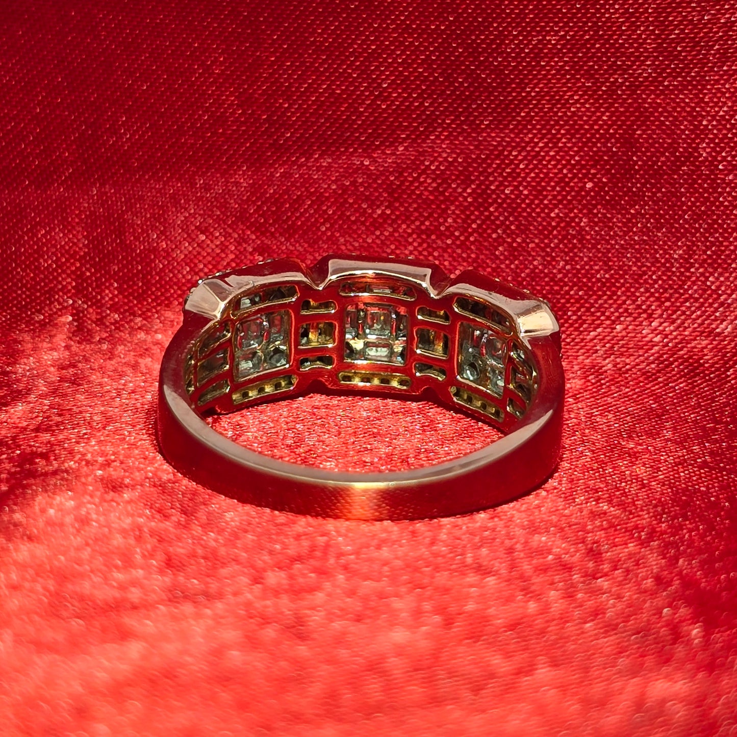 Baguette Ring Diamond 1.75 ctw 10K Yellow Gold