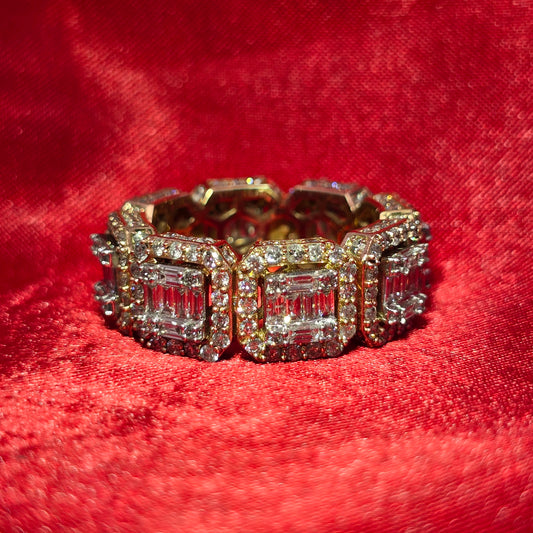 Baguette Band Ring 4.53 ctw Diamond 10K Yellow Gold