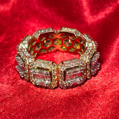 Baguette Band Ring 4.53 ctw Diamond 10K Yellow Gold