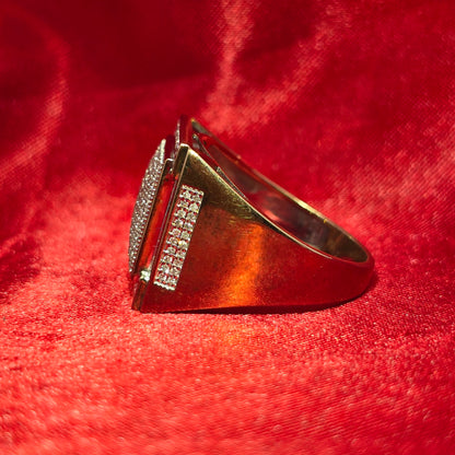Round Cut Ring 0.79 ctw Diamond 10K Yellow Gold