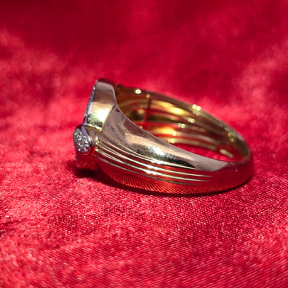 Round Cut Ring 0.35 ctw Diamond 10K Yellow Gold