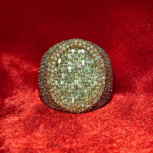 Round Ring 2.75 ctw Diamond 10K Yellow Gold