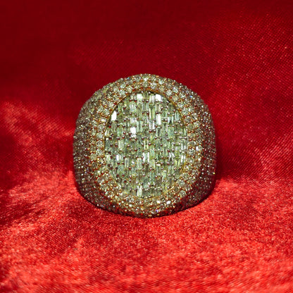 Round Ring 2.75 ctw Diamond 10K Yellow Gold