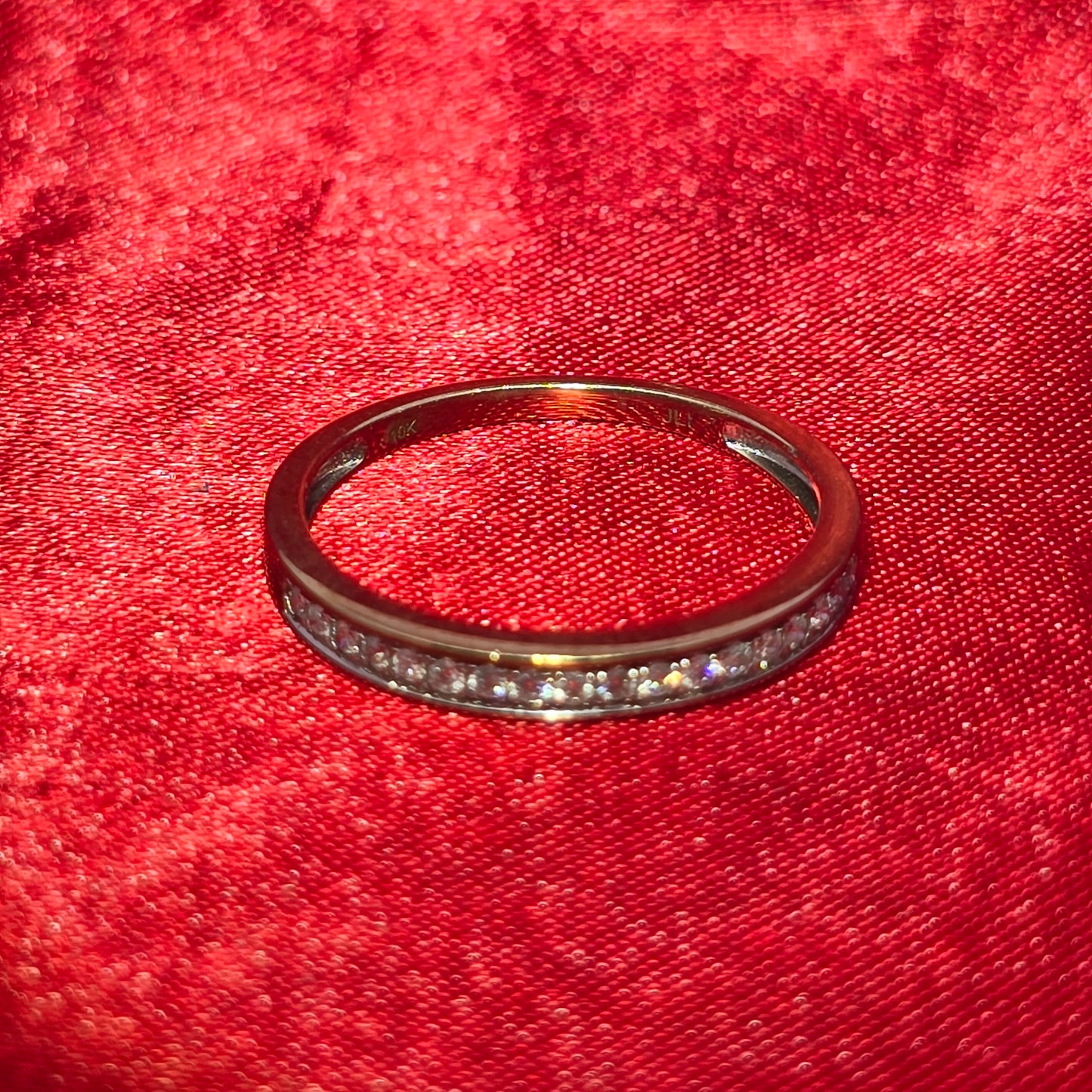 Round Band Ring 0.30 ctw Diamond 10K Yellow Gold