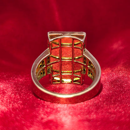 Diamond Picture Ring 0.49 ctw 10K Yellow Gold