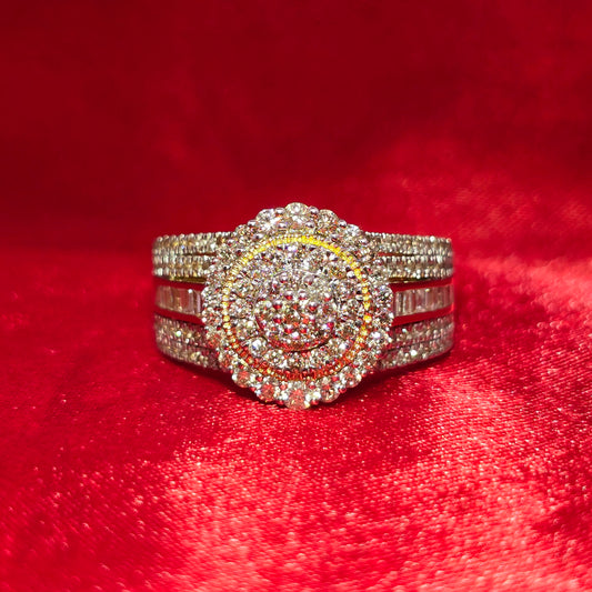 Diamond Round Cut Ring 1.17 ctw 10K Yellow Gold