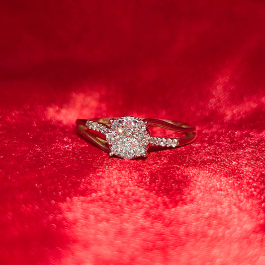 Diamond Round Ring 0.30 ctw 10K Yellow Gold