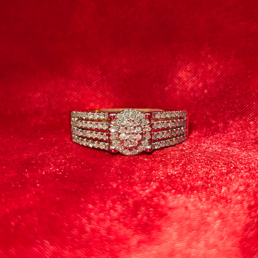 Diamond Round Cut Ring 0.46 ctw 10K Yellow Gold