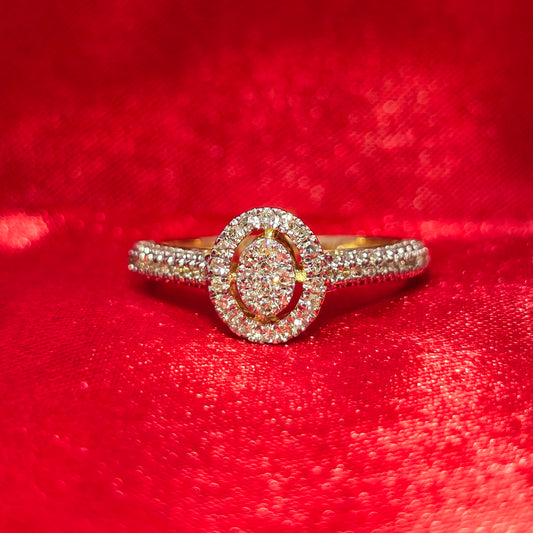 Diamond Round Cut Ring 0.43 ctw 10K Yellow Gold