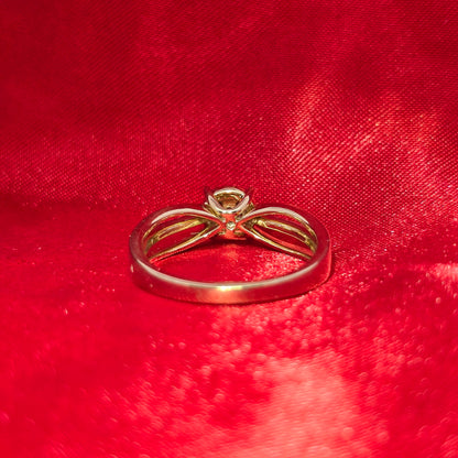 Diamond Round Cut Ring 0.23 ctw 10K Yellow Gold
