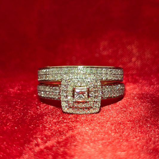 Diamond Engagement Ring 0.84 ctw 10K Yellow Gold