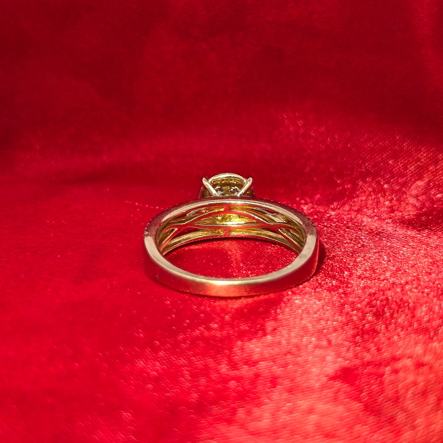 Diamond Wedding Trio Set Ring 1.89 ctw 14K Yellow Gold