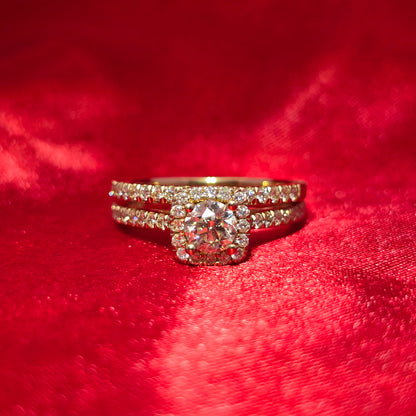 Diamond Engagement Ring 1.35 ctw 14K Yellow Gold