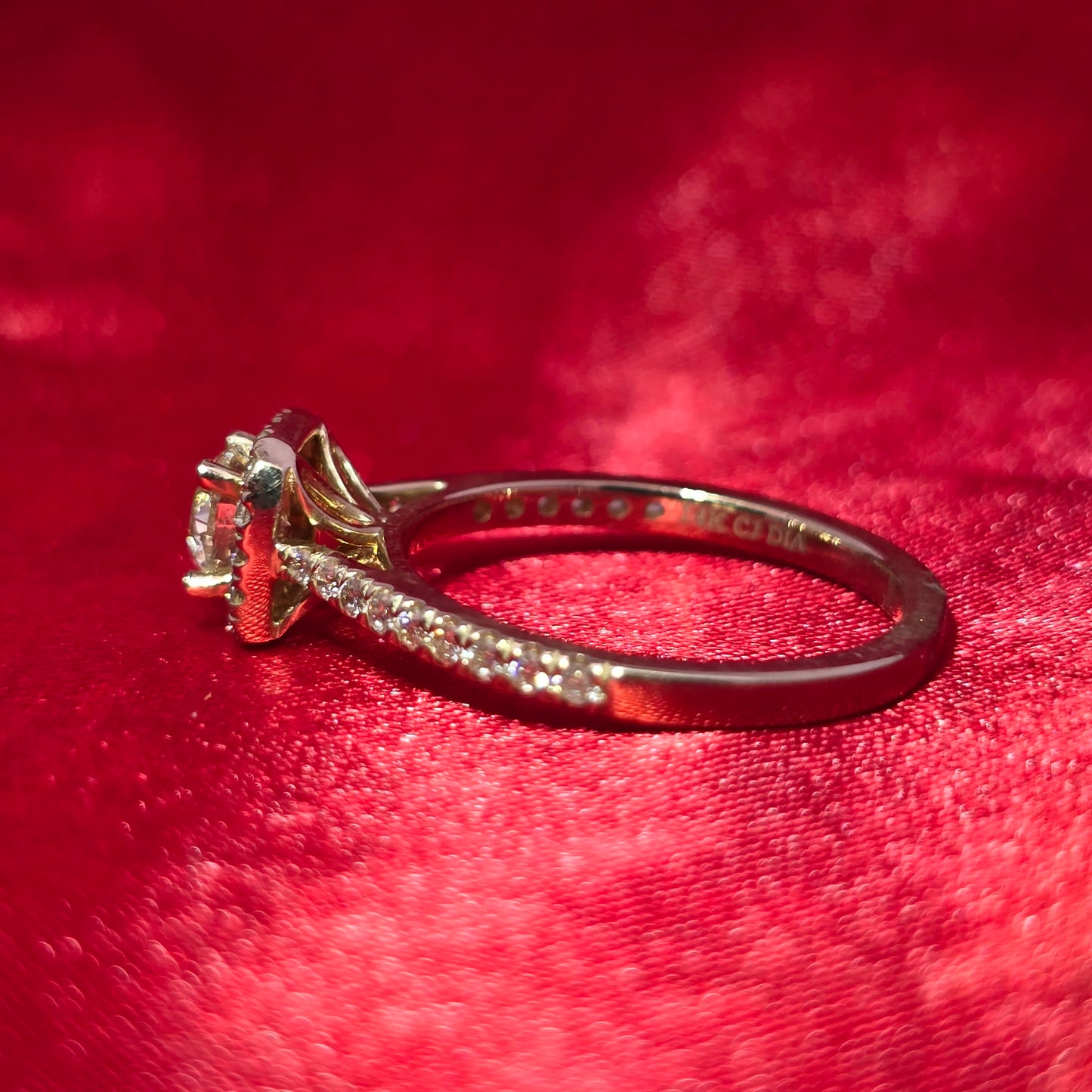 Diamond Engagement Ring 1.35 ctw 14K Yellow Gold