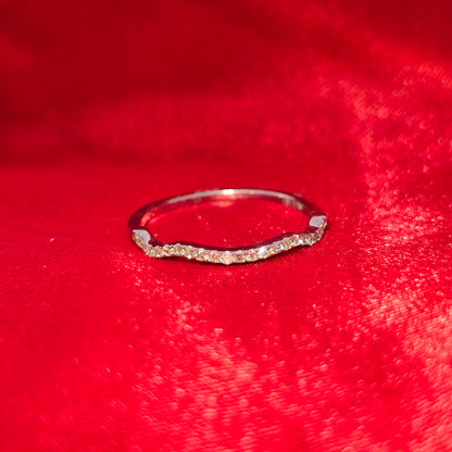 Diamond Pear Drop Ring 0.73 ctw 10K White Gold